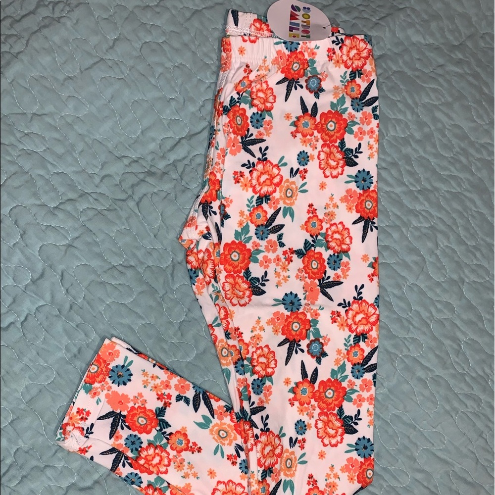 Dot dot smile floral leggings 7